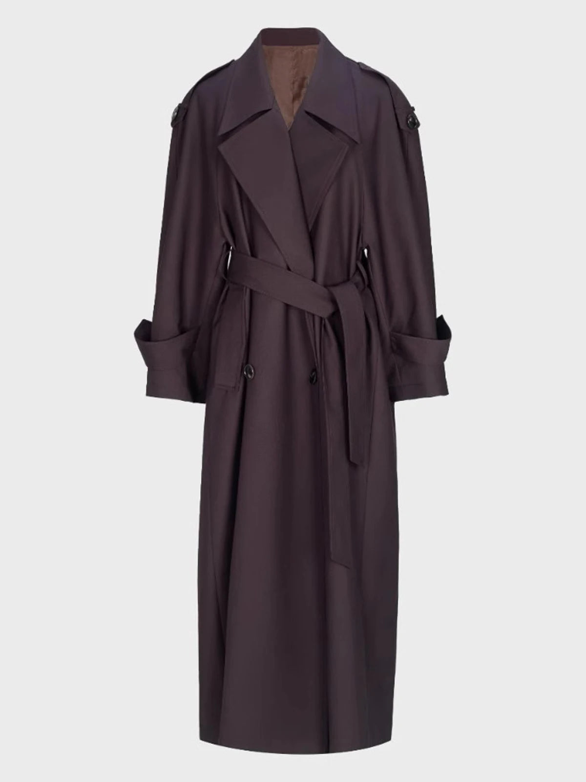 VALORIA | Women’s Oversized Extra Long Trench Coat back view