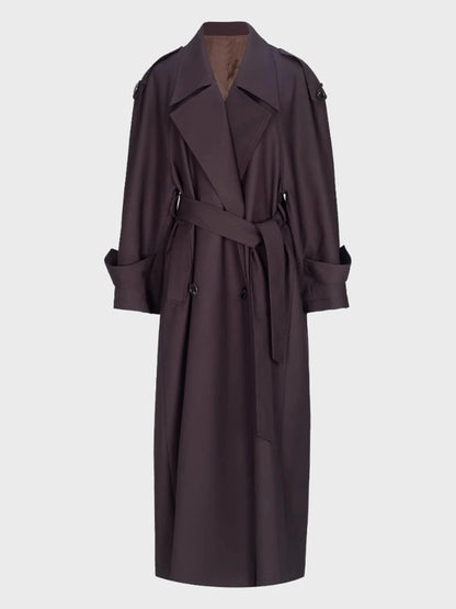 VALORIA | Women’s Oversized Extra Long Trench Coat back view