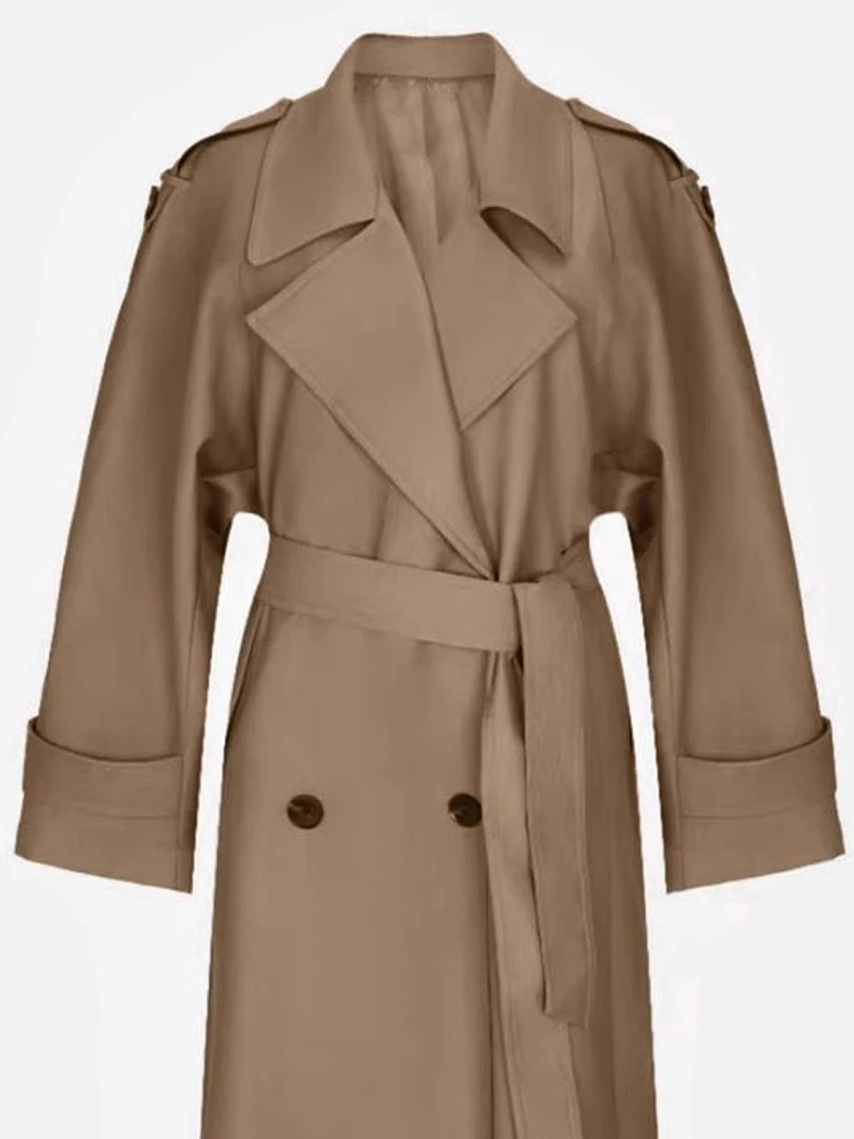 VALORIA | Women’s Oversized Extra Long Trench Coat extra long design