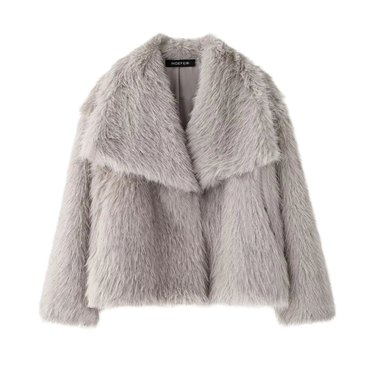 VALORIA | Women’s Oversized Faux Fur Coat fluffy texture