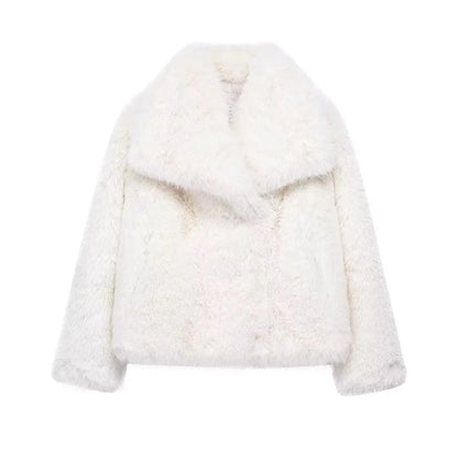 VALORIA | Women’s Oversized Faux Fur Coat oversized fit