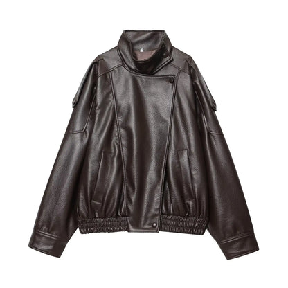 VALORIA | Women’s Oversized Leather Look Jacket