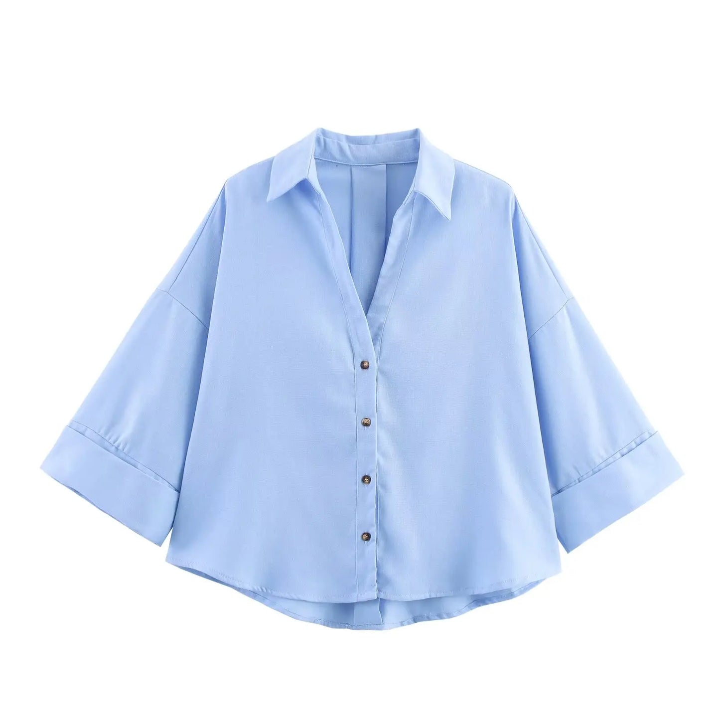 VALORIA | Women’s Oversized Wide Sleeve Shirt chic wide sleeve design with relaxed elegance