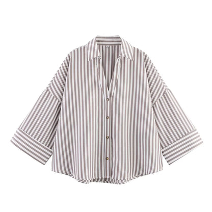 VALORIA | Women’s Oversized Wide Sleeve Shirt lightweight breathable fabric for everyday comfort
