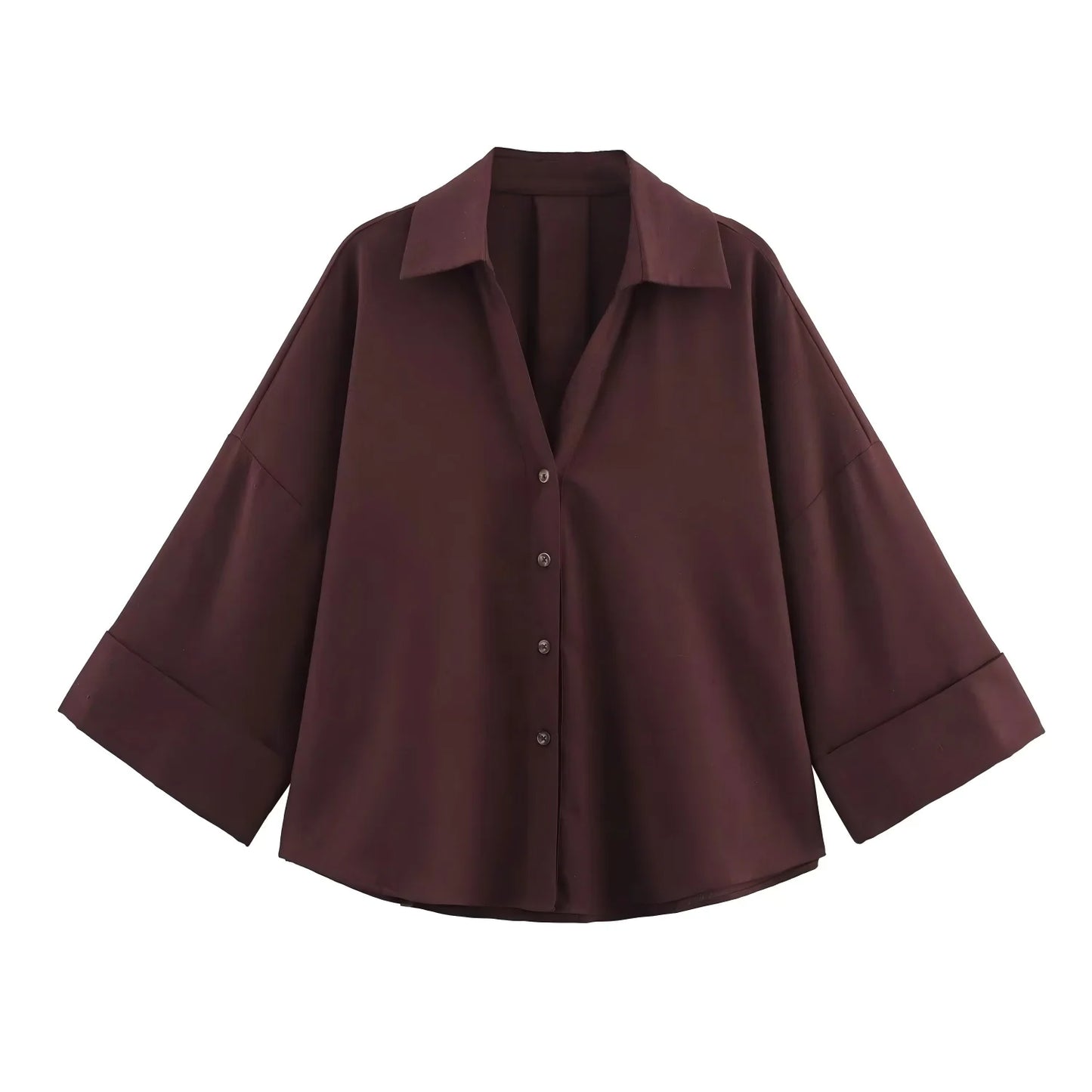 VALORIA | Women’s Oversized Wide Sleeve Shirt modern loose-fit shirt for spring and summer wear