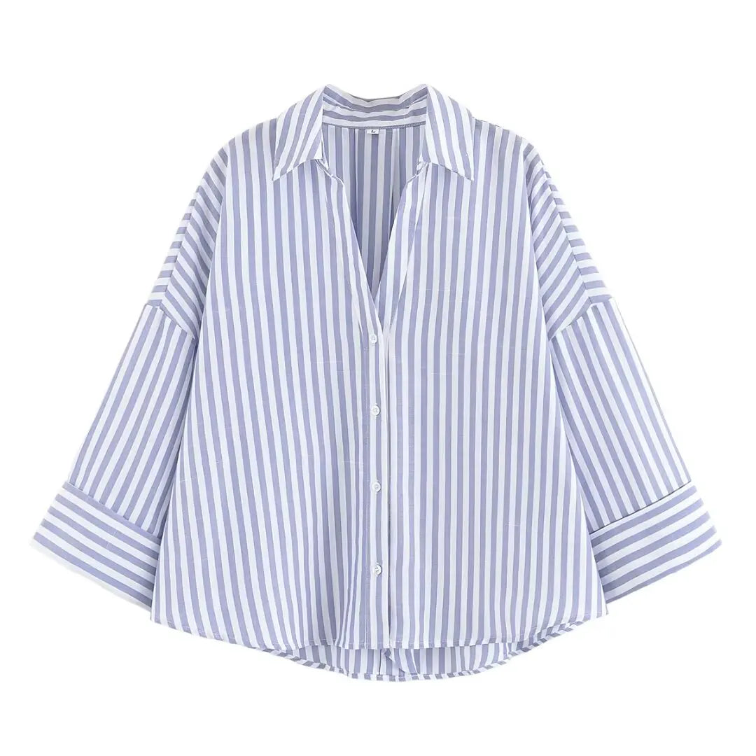 VALORIA | Women’s Oversized Wide Sleeve Shirt soft comfortable shirt with contemporary oversized silhouette