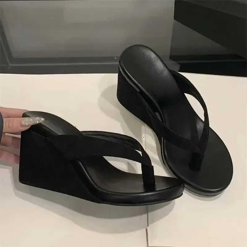 VALORIA | Women’s Platform Wedge Flip Flops lightweight design with cushioned comfort