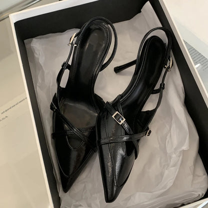 VALORIA | Women’s Pointed-Toe Slingback Heels chic slingback design with comfortable secure fit