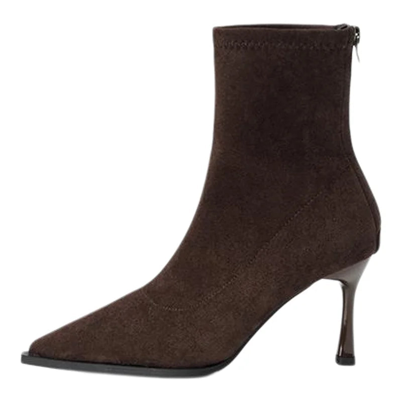 VALORIA | Women’s Pointed Toe High Heel Boots back view