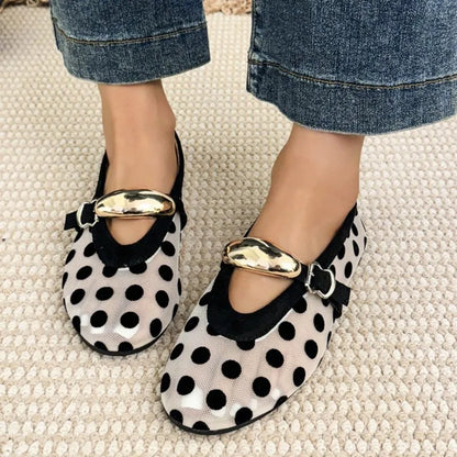VALORIA | Women’s Polka Dot Ballet Flats