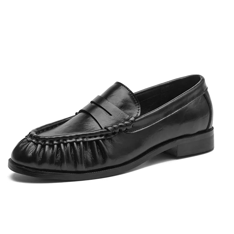VALORIA | Women’s Retro Loafers Suede Upper Detail