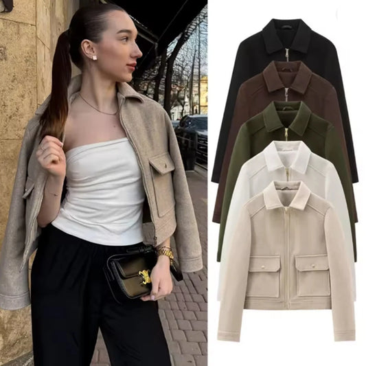 VALORIA | Women’s Short Zipper Jacket