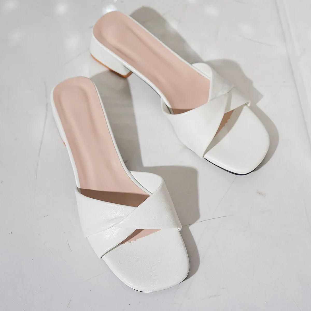 VALORIA | Women’s Square Heel Open-Toe Sandals versatile footwear for parties, events, and outings