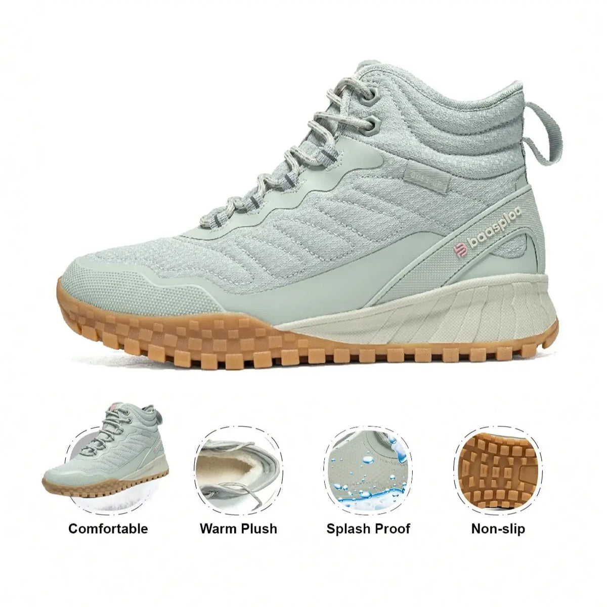 VALORIA | Women’s Warm Waterproof Snow Boots ankle design