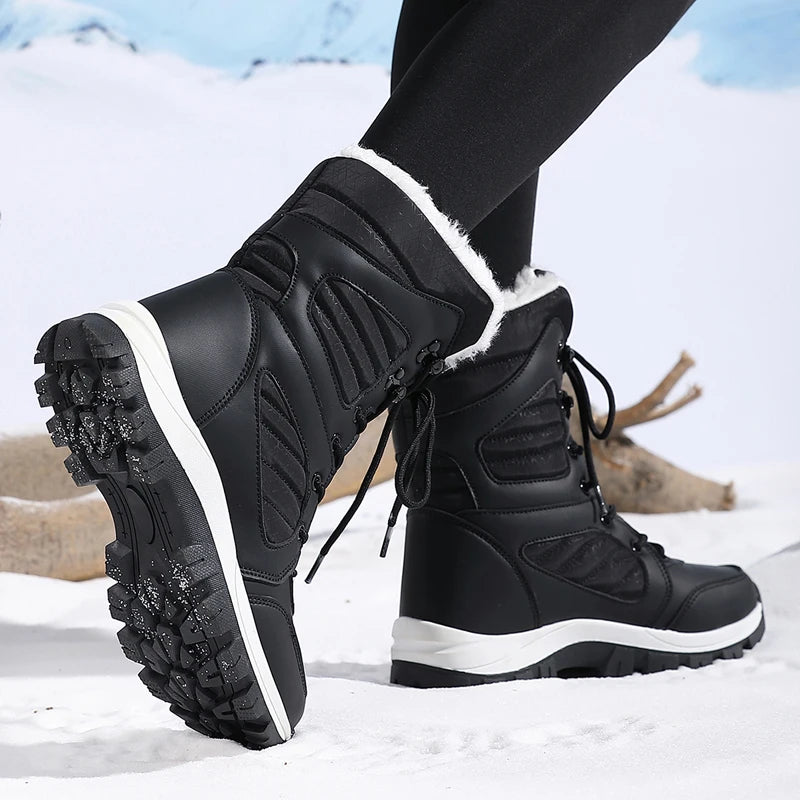 VALORIA | Women’s Winter Snow Boots warm lining detail