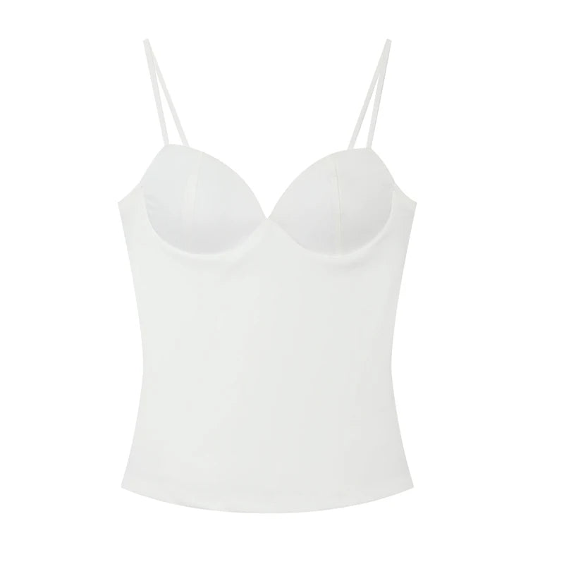 VALORIA | Women’s breathable corset-style backless crop top for warm-weather comfort