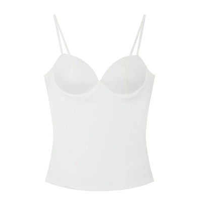 VALORIA | Women’s breathable corset-style backless crop top for warm-weather comfort