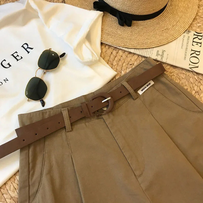 VALORIA | Women’s breathable cotton shorts with relaxed wide leg fit