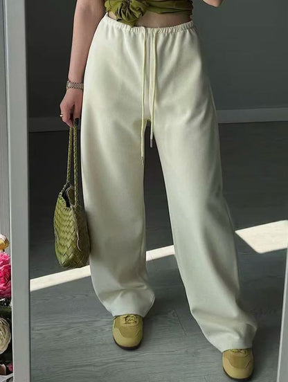 VALORIA | Women’s breathable cotton wide leg joggers for everyday casual wear