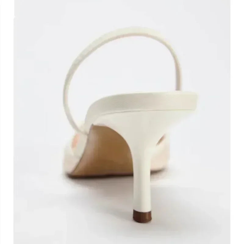 VALORIA | Women’s breathable embroidered mesh heels stylish look
