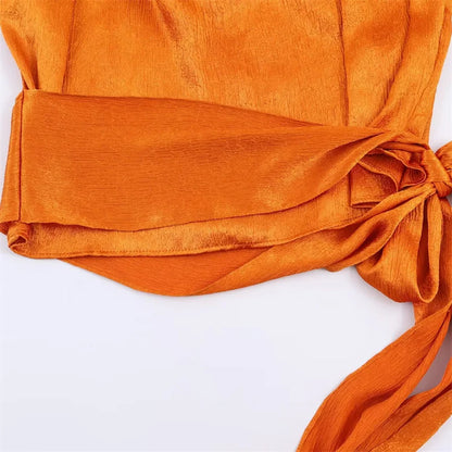 VALORIA | Women’s breathable satin ribbon sleeveless top for warm-weather comfort