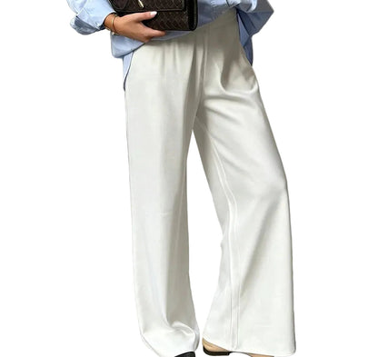 VALORIA | Women’s breathable satin wide leg pants for all-day comfort