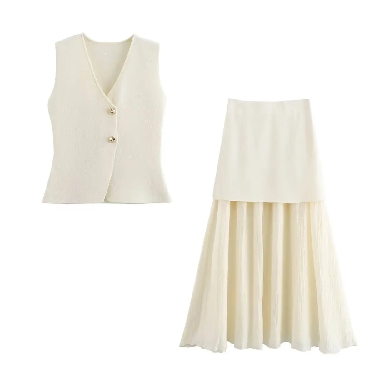 VALORIA | Women’s chic coordinated knit skirt set with timeless sophisticated style