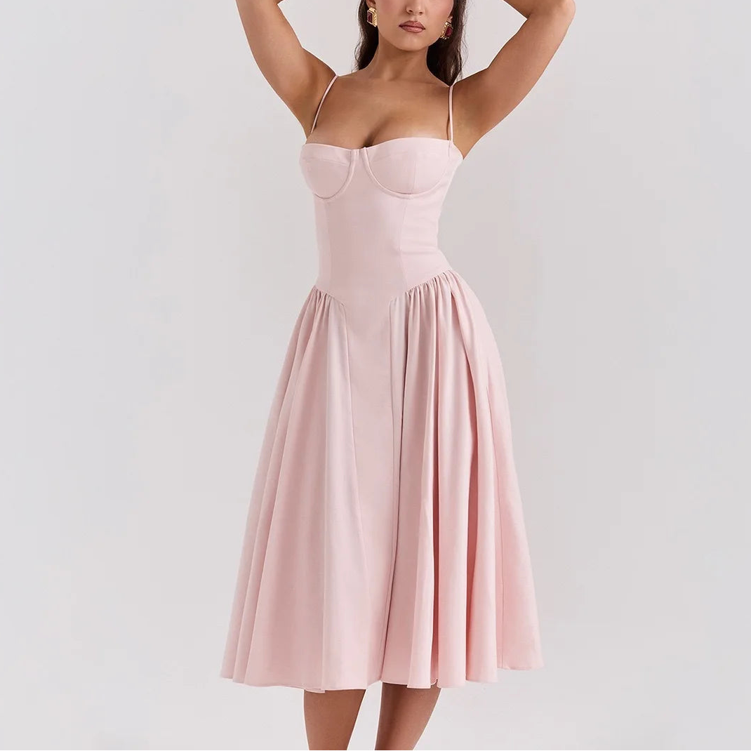 VALORIA | Women’s chic corset dress perfect for weddings, garden parties and special occasions