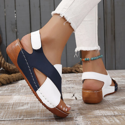 VALORIA | Women’s comfortable casual wedge sandals cushioned footbed support
