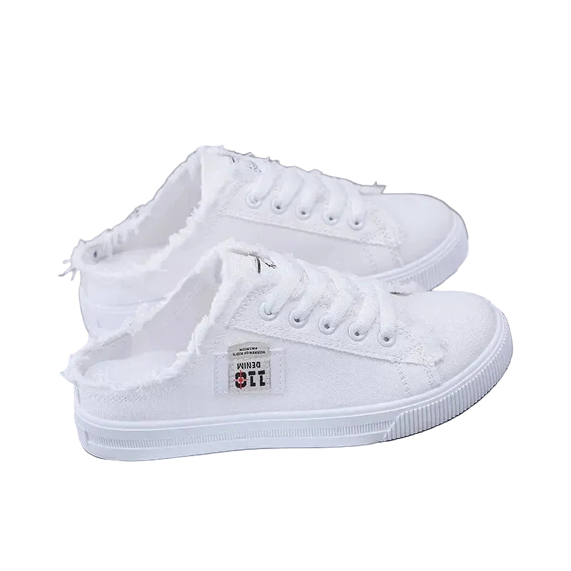 VALORIA | Women’s comfortable denim canvas sneakers soft cushioned support