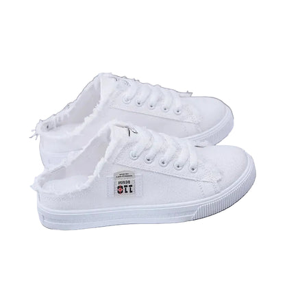 VALORIA | Women’s comfortable denim canvas sneakers soft cushioned support