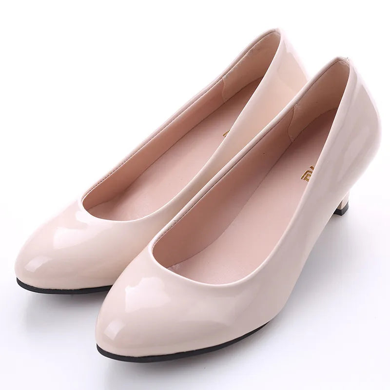 VALORIA | Women’s comfortable mid-heel office pumps all-day work wear