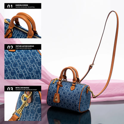 VALORIA | Women’s comfortable patchwork pillow shoulder bag soft texture