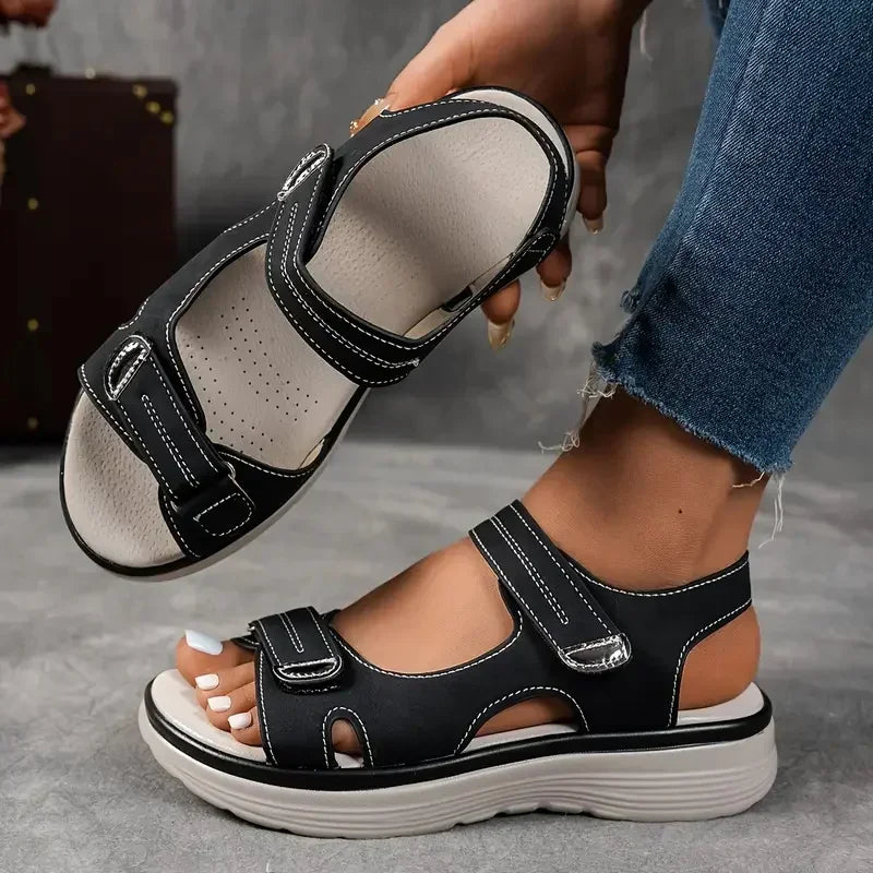 VALORIA | Women’s comfortable platform outdoor sandals cushioned footbed support