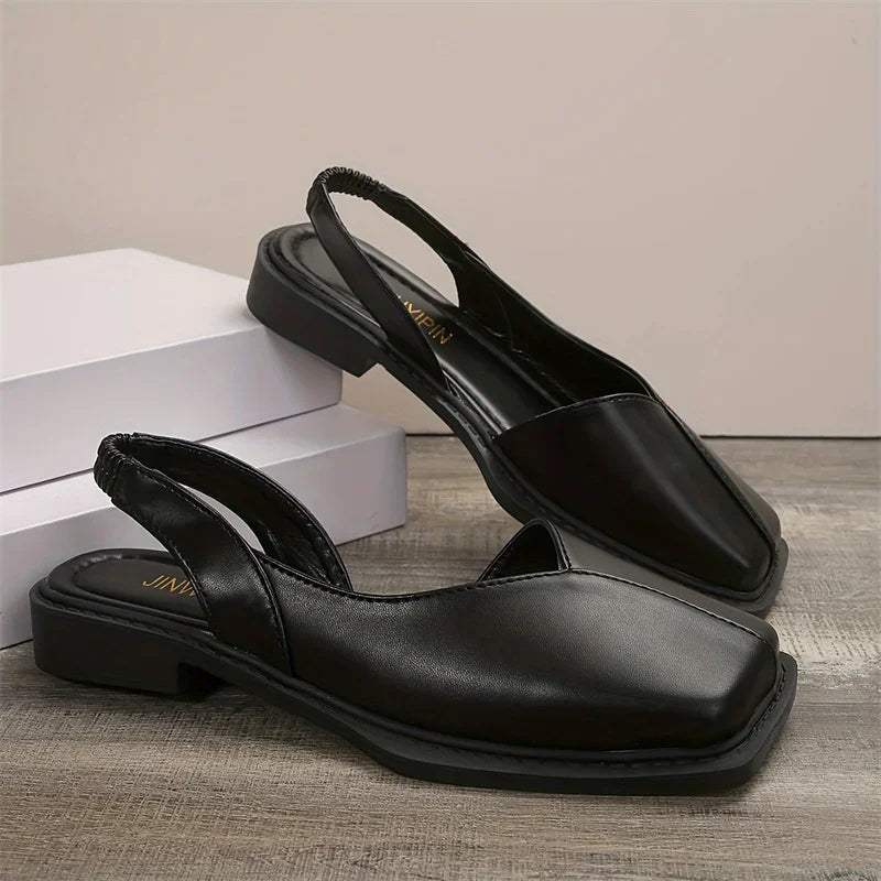 VALORIA | Women’s comfortable retro square toe sandals lightweight fit