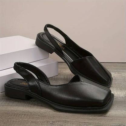 VALORIA | Women’s comfortable retro square toe sandals lightweight fit