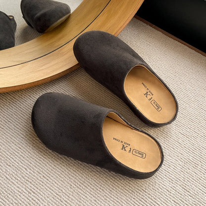 VALORIA | Women’s comfortable retro suede mules slip-on style