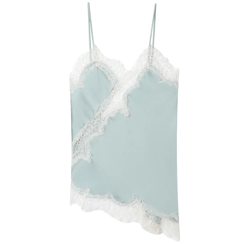 VALORIA | Women’s comfortable satin lace camisole top with lightweight breathable fabric