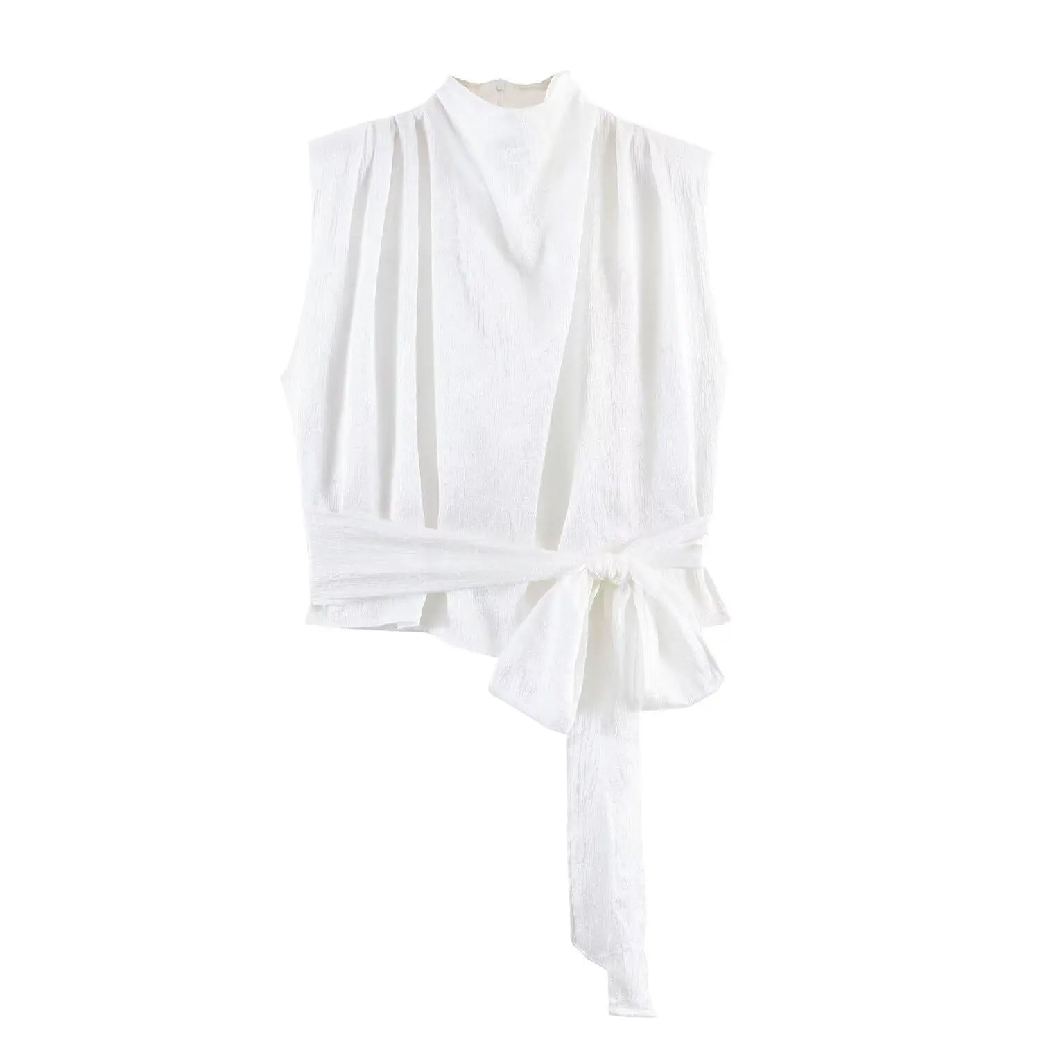 VALORIA | Women’s comfortable satin ribbon sleeveless top with lightweight fabric