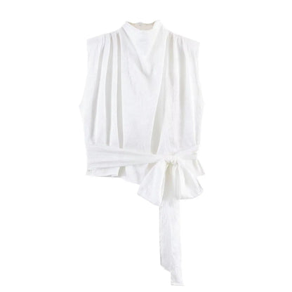 VALORIA | Women’s comfortable satin ribbon sleeveless top with lightweight fabric