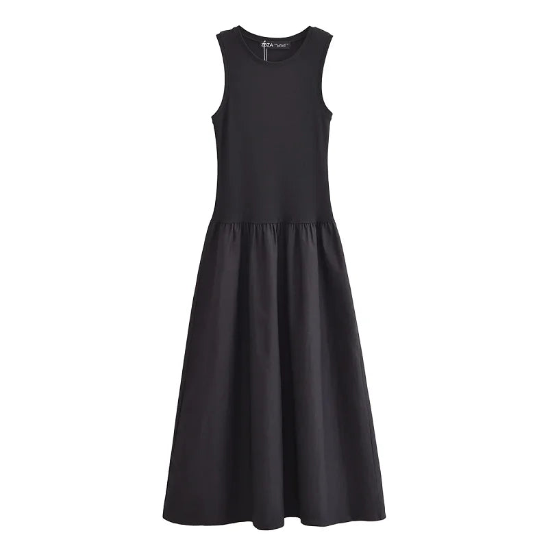 VALORIA | Women’s comfortable sleeveless A-line maxi dress with lightweight breathable fabric