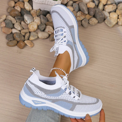 VALORIA | Women’s comfortable two-tone casual sneakers lightweight walking comfort