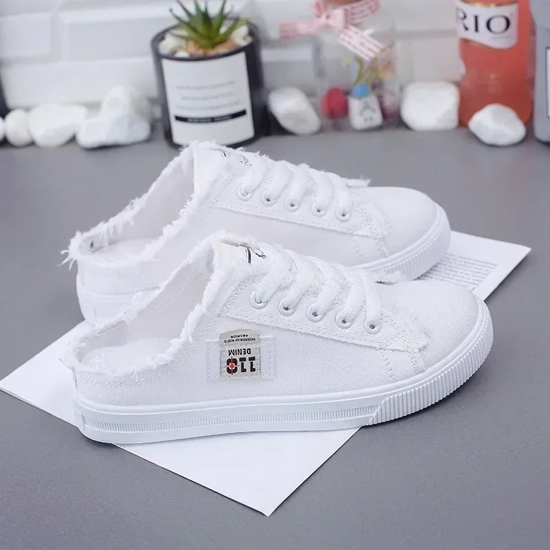 VALORIA | Women’s denim canvas sneakers lightweight breathable design