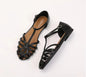 VALORIA | Women’s durable cross strap flat sandals everyday use