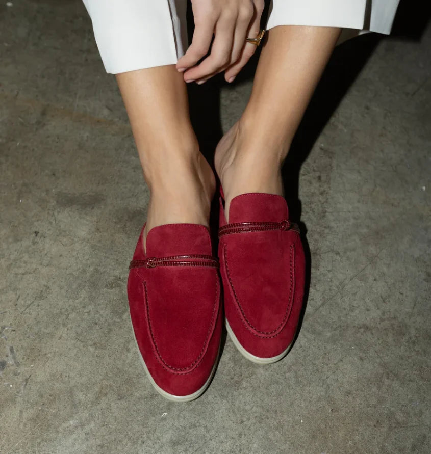 VALORIA | Women’s durable suede slip-on loafers flexible comfortable fit