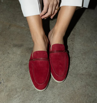 VALORIA | Women’s durable suede slip-on loafers flexible comfortable fit