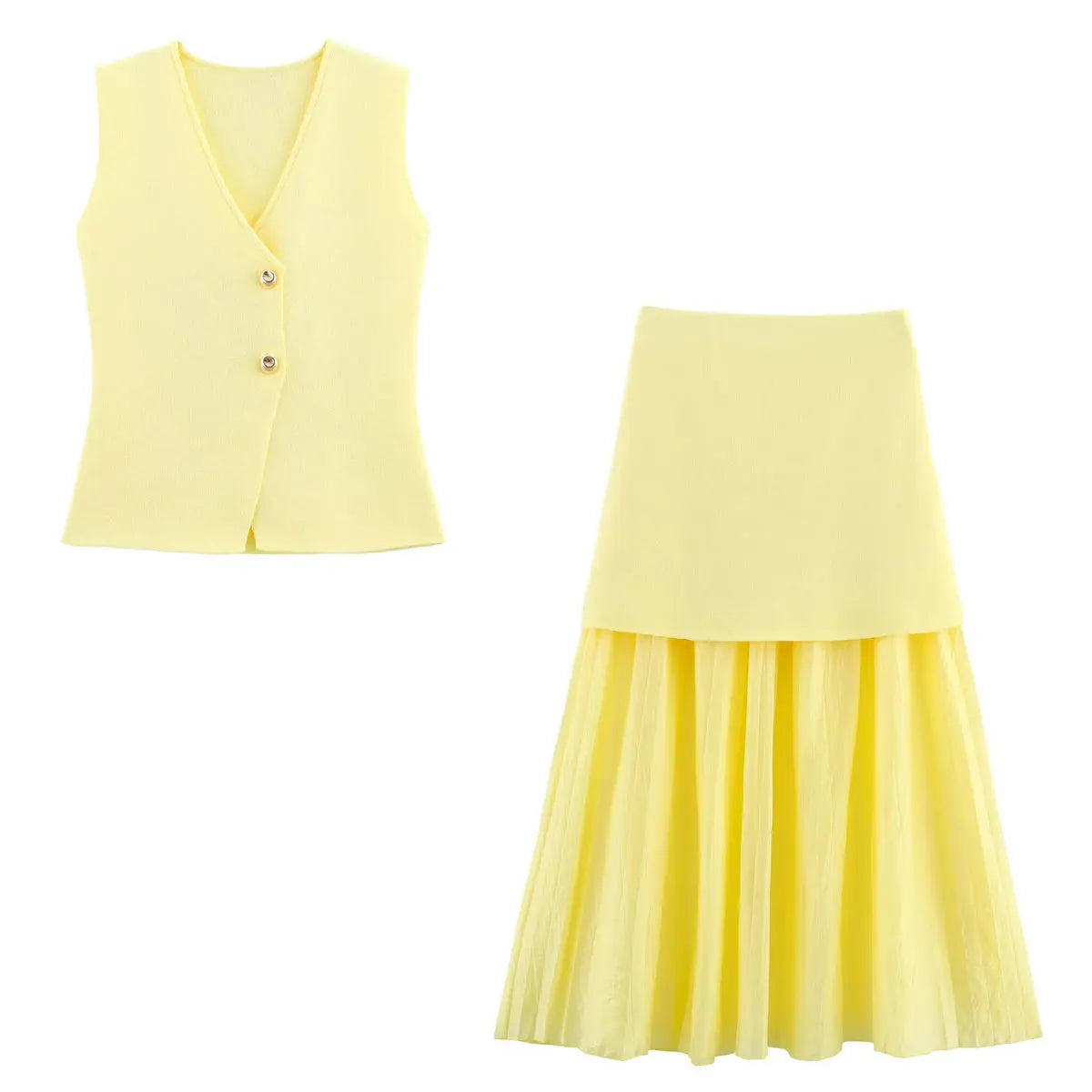 VALORIA | Women’s fashionable knit skirt set for business casual and evening wear