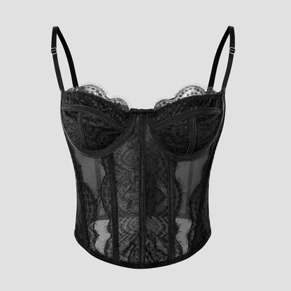 VALORIA | Women’s fashionable lace bustier-style cami top for summer and special occasions