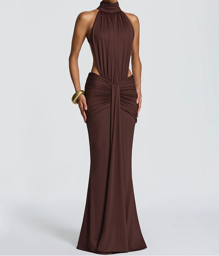 VALORIA | Women’s fashionable off-shoulder bodycon maxi dress for weddings, cocktail parties and date nights