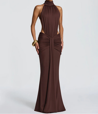 VALORIA | Women’s fashionable off-shoulder bodycon maxi dress for weddings, cocktail parties and date nights
